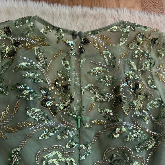 Dress The Population Ava Dress in Sage Multi - Size XS - Picture 7 of 9